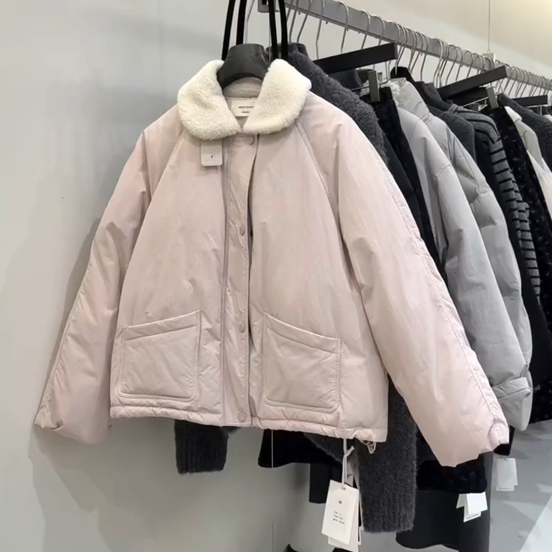 2025新款韩系穿搭短款棉服外套女