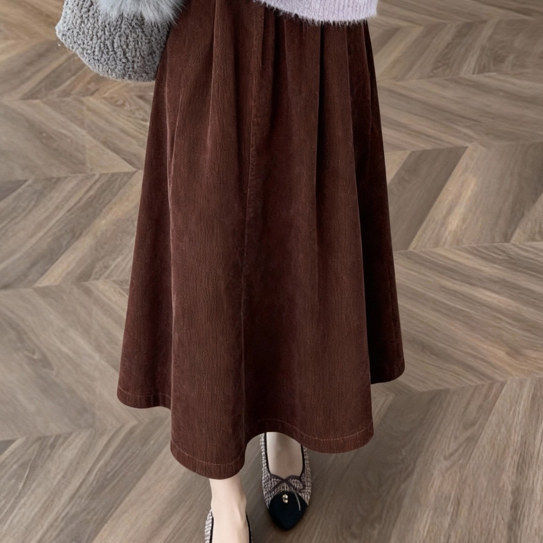 秋冬新款法式高腰显瘦半身裙女潮