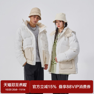 Fun潮牌连帽羽绒服2025年冬季 加菲猫联名休闲鸭绒外套 新款