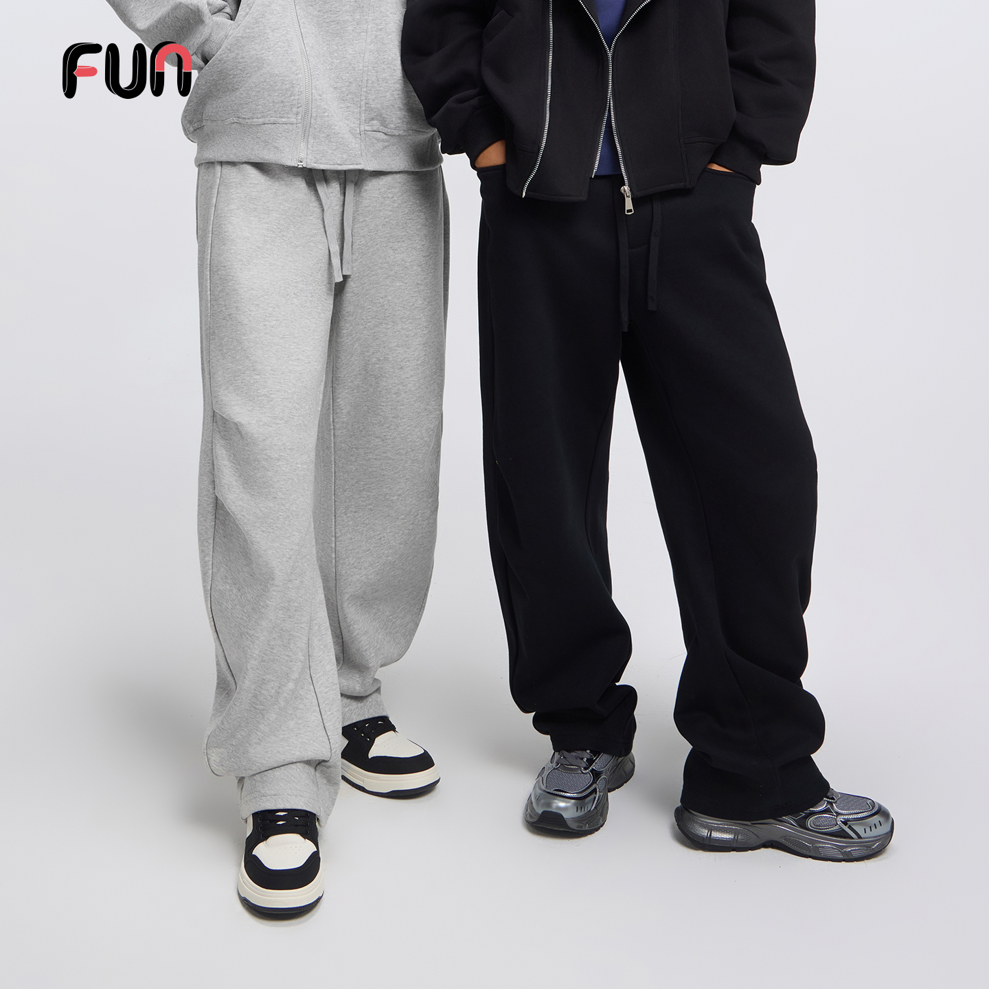 Fun潮牌休闲长裤男士直筒长裤