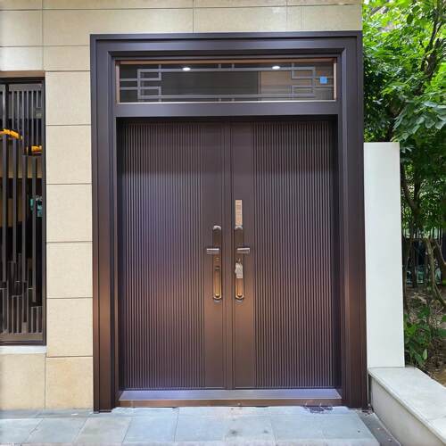 铸铝门别墅大门双开门防盗门进户门家用乡村庭院农村自建房入户门