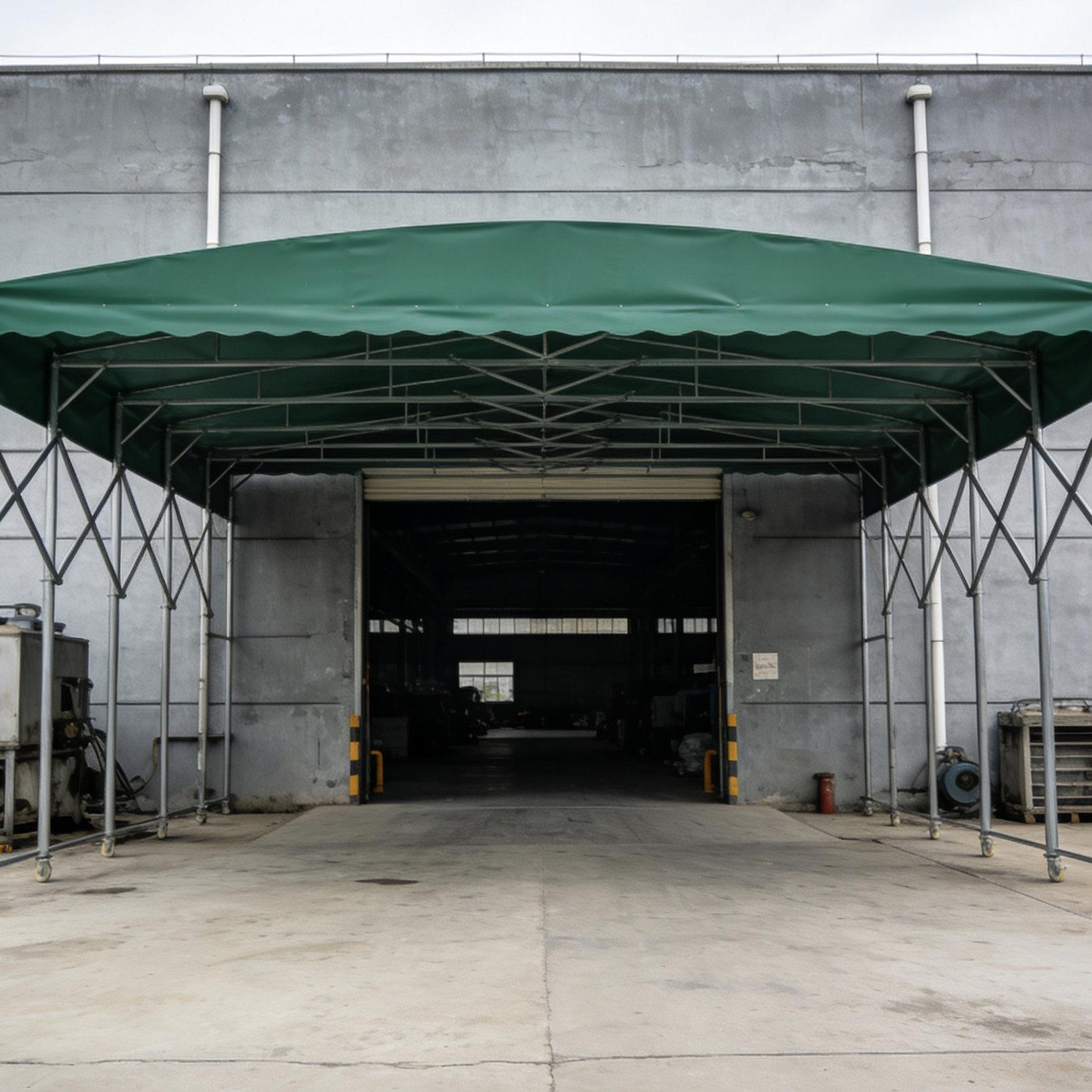国标推拉雨棚大型工厂移动伸收缩仓库活动加厚户外防雨遮阳棚雨蓬
