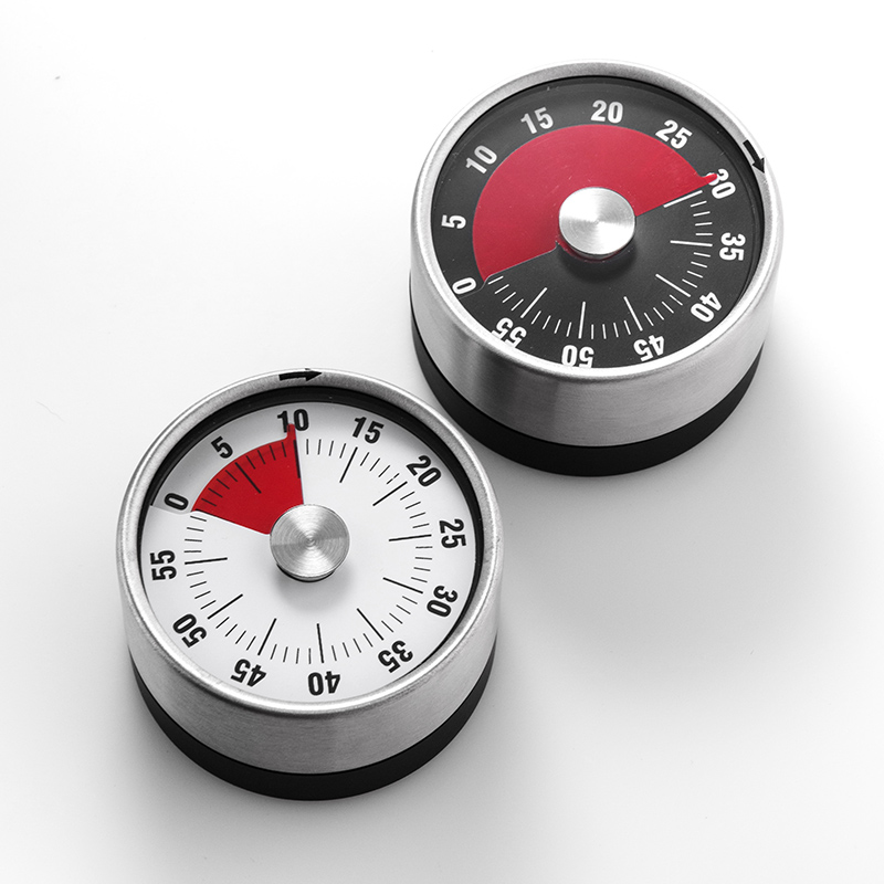 不锈钢机械计时器创意防摔定时器儿童学生学习时间管理器厨房闹钟