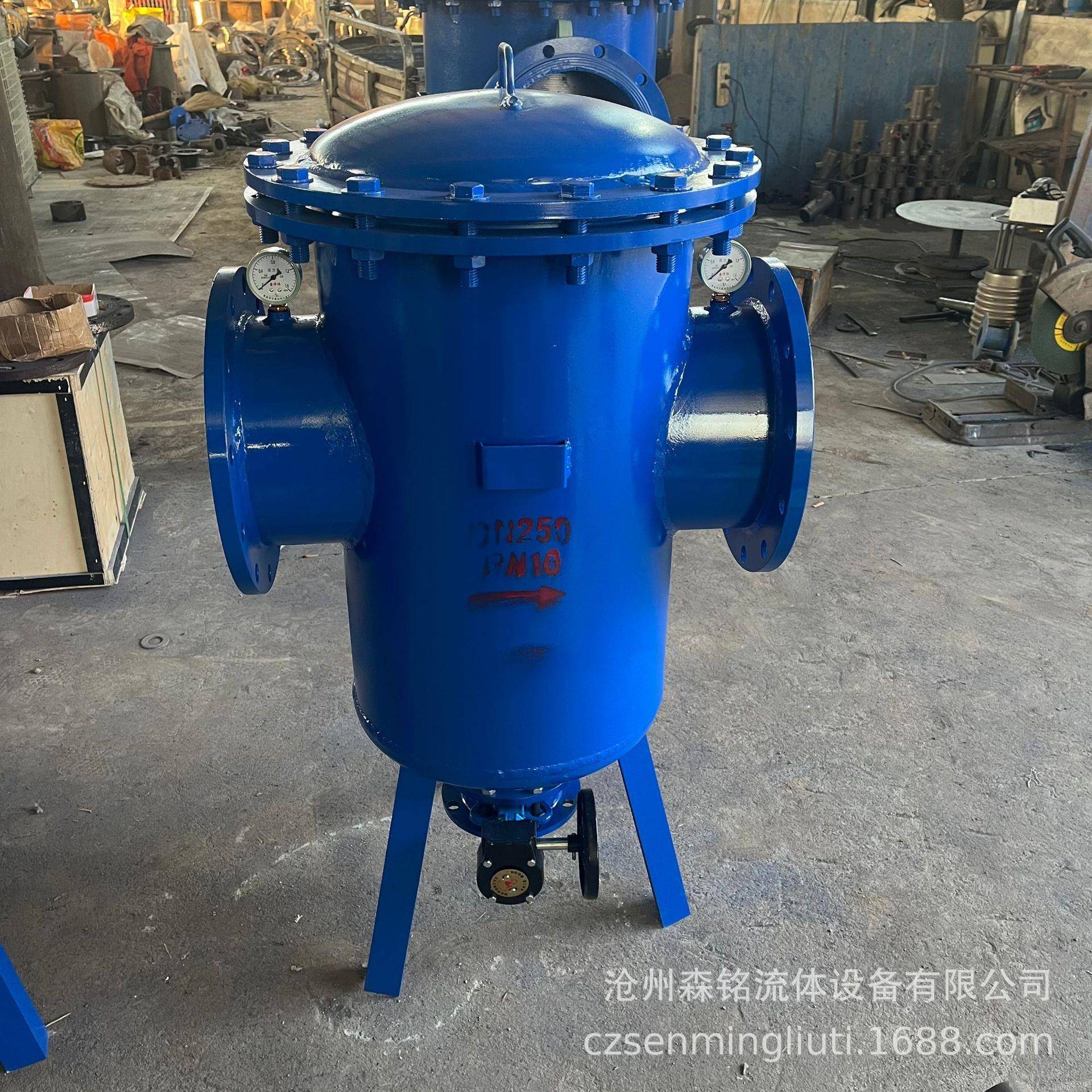 加工定制篮式过滤器管道直通除污器污水处理设备不锈钢提篮滤芯