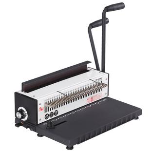 34孔台历合同铁圈装 1500B34全钢结构全抽刀30孔台历挂 订机雷盛TD