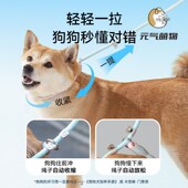 狗狗牵引绳梦幻渐变晕染P绳防爆冲训犬狗链中型犬牵引绳栓狗绳子