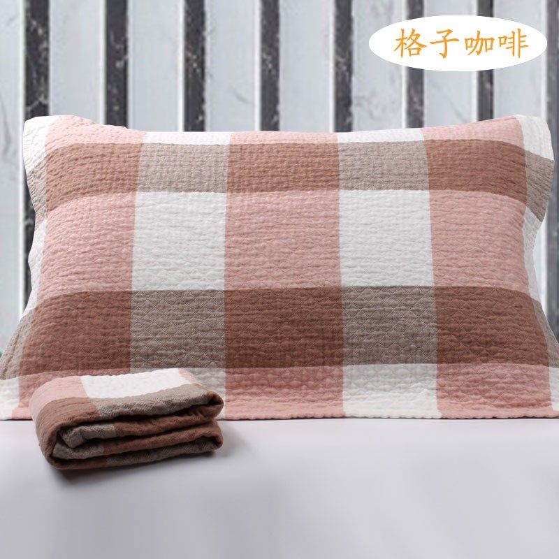 包邮纯棉加大加厚纱布枕巾一对不掉色不掉毛高档酒店宾馆婚庆礼品