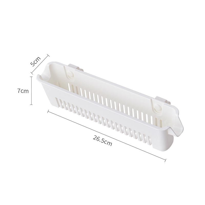 挂壁筷子沥水架置物架吸盘式洗碗棉多用置物架加长款厨房水槽挂篮