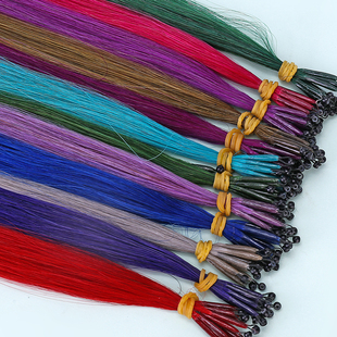 真人发微纳米8D彩色接发束隐形无痕挑染假发片自己可接可做卷45cm