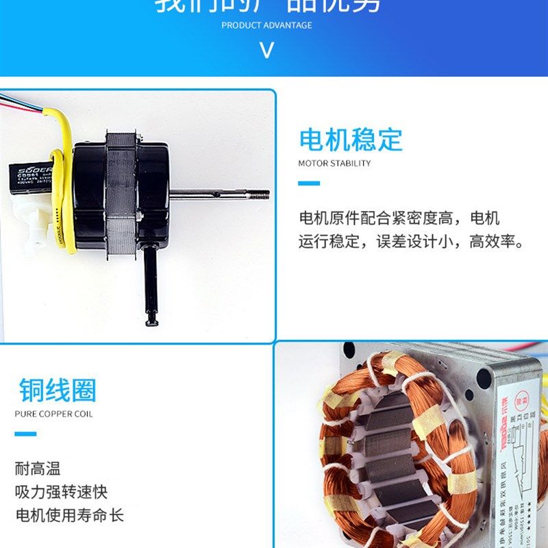 通用台扇落地扇电风扇大全电机风扇马达纯铜线机头配件电动机220v,生活电器,风扇/换气扇配件,淘宝优惠券,粉丝福利购,淘宝优惠卷