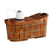 加厚美容院沐浴桶泡澡盆成人洗澡沐浴养生浴缸酒店专用泡澡桶木桶