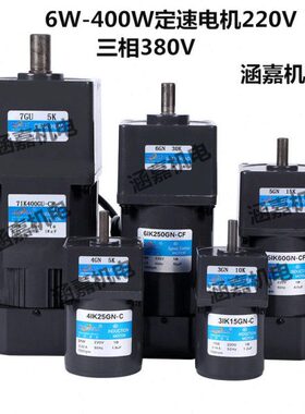 6W 电机220v 减速电机微型电机2IK6GN-C/21K6GN-C/2GN50K定速马达