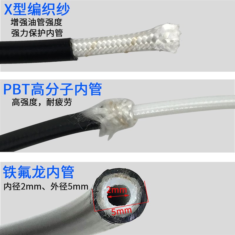 山地自行车刹车油管 BH59/BH90油针 5mm液压油碟油管套装速联马古
