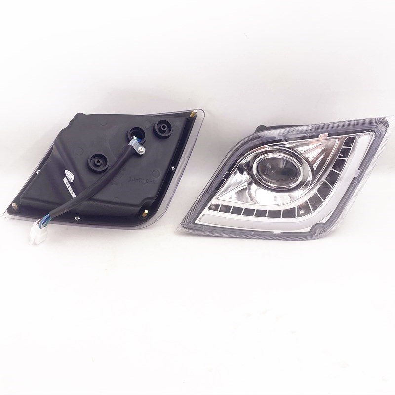 电动三轮车半棚车前大灯总成四轮车led灯五洋大灯高亮车灯总成灯