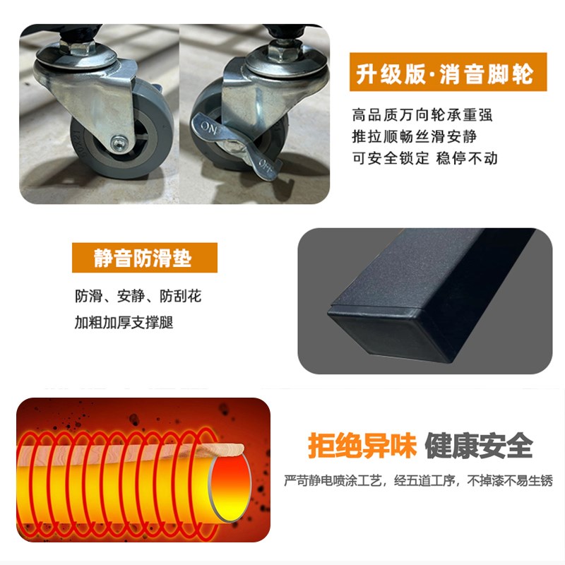 铁艺沙发床简约罗汉床带单人床移动拖床抽拉式双层床子母床儿童床