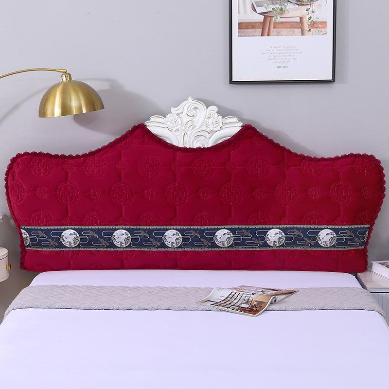 绒布夹棉异弧形凹凸半圆形软包防滑加厚防尘保护欧式床头罩,居家布艺,床头罩,淘宝优惠券,粉丝福利购,淘宝优惠卷