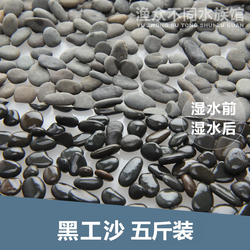 铁胆沙黑工砂龟缸造景沙水族装饰底沙乌龟石头鱼缸石子鳌虾沙包邮