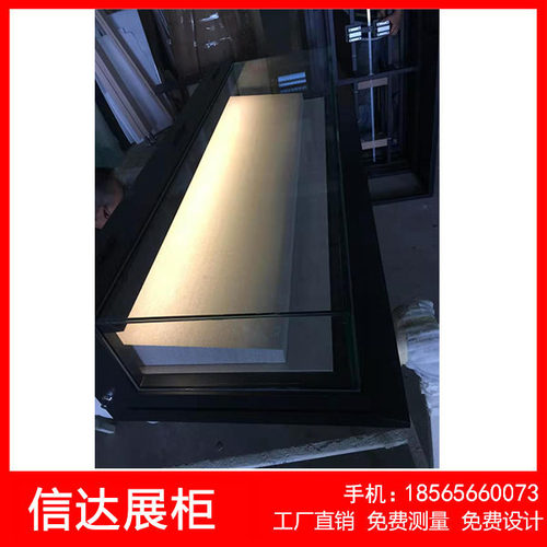 博物馆玻璃展示柜龛柜壁柜字画展示柜冷轧钢板展柜带灯带锁高柜