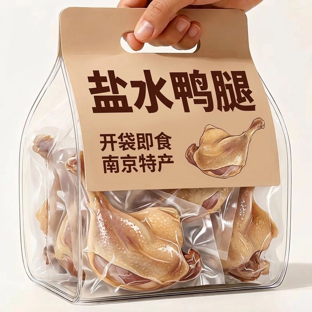南京风味盐水鸭腿开袋即食低脂高蛋白健身代餐袋装熟食休闲零食