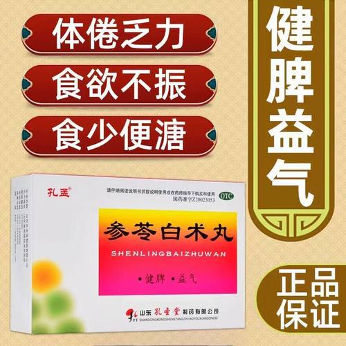 【孔孟】参苓白术丸60mg*100丸*10袋/盒