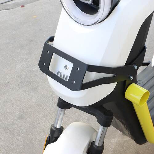 适用于小牛U2车篮前篮电动车2022全新Uqi+前牌照支架无损改装配件