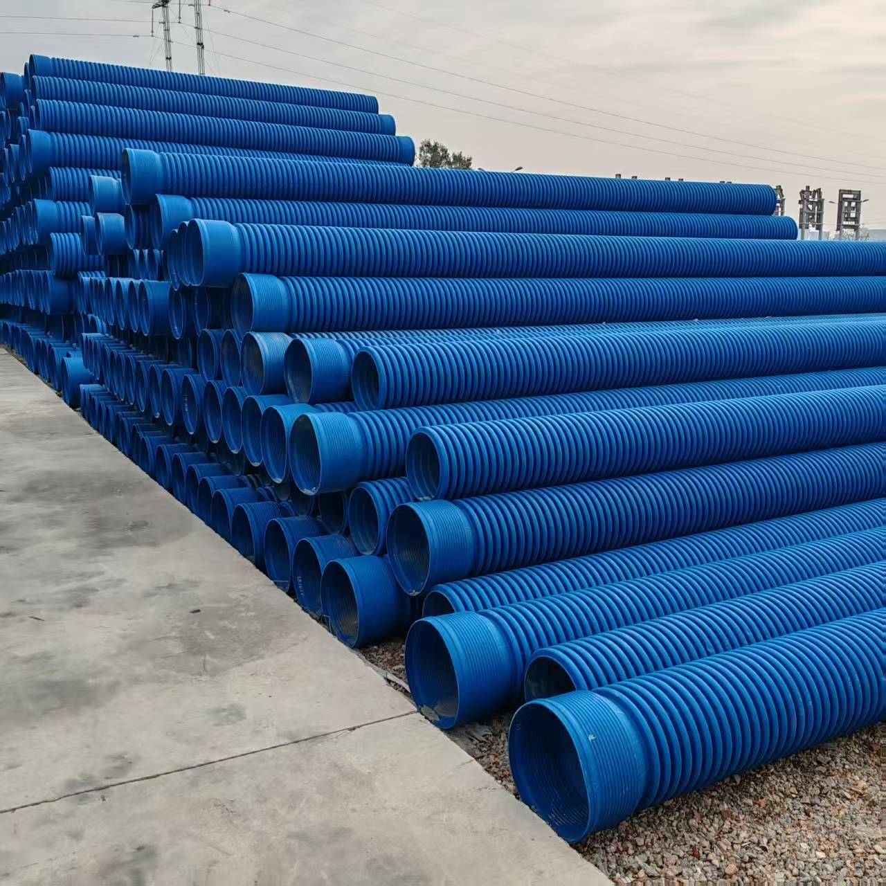 国标品质HDPE-M双壁波纹管增强型排水排污市政工程管材包检测报告