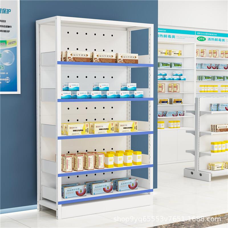 西药架医院药店诊所药房摆药架开放式抽拉单双面多层药物展示架
