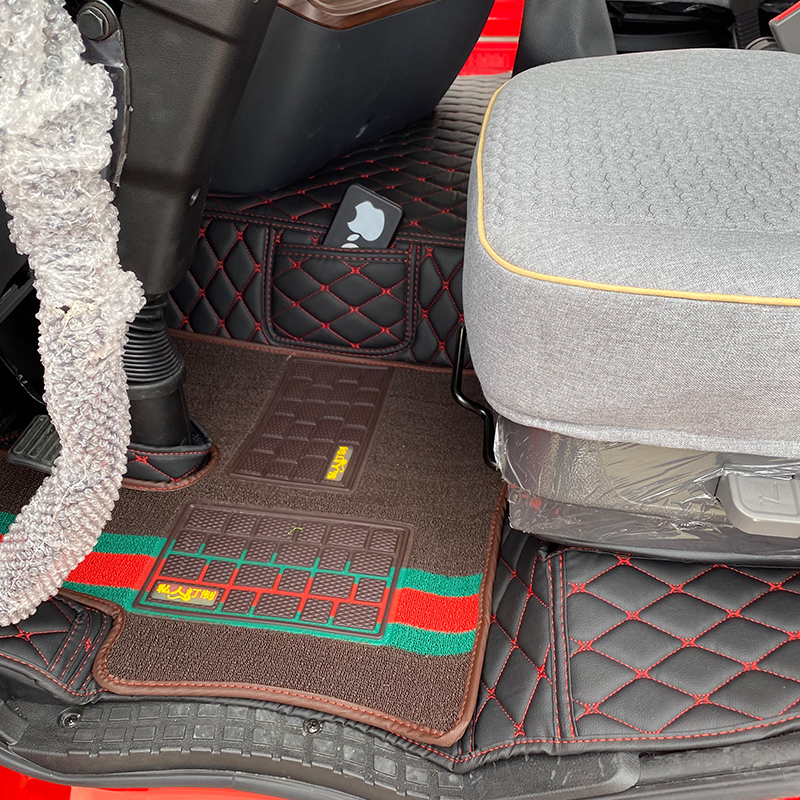 21款三环昊龙T5全包围脚垫三环十通昊龙T260E T280E货车脚垫地垫