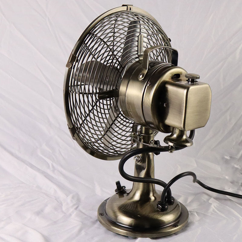 金羚台扇家用复古电风扇台式粉色金属风扇怀旧仿古文艺8/10寸12寸