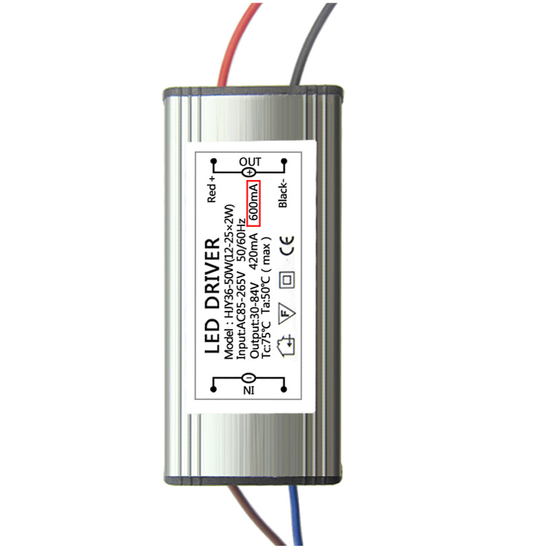 600mA恒流12-25x3W防水led灯电源镇流器爆藻水草灯鱼缸灯整流器