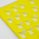 A4黄色哑面分切144格不干胶激光喷墨打印纸彩色标签办公贴纸31