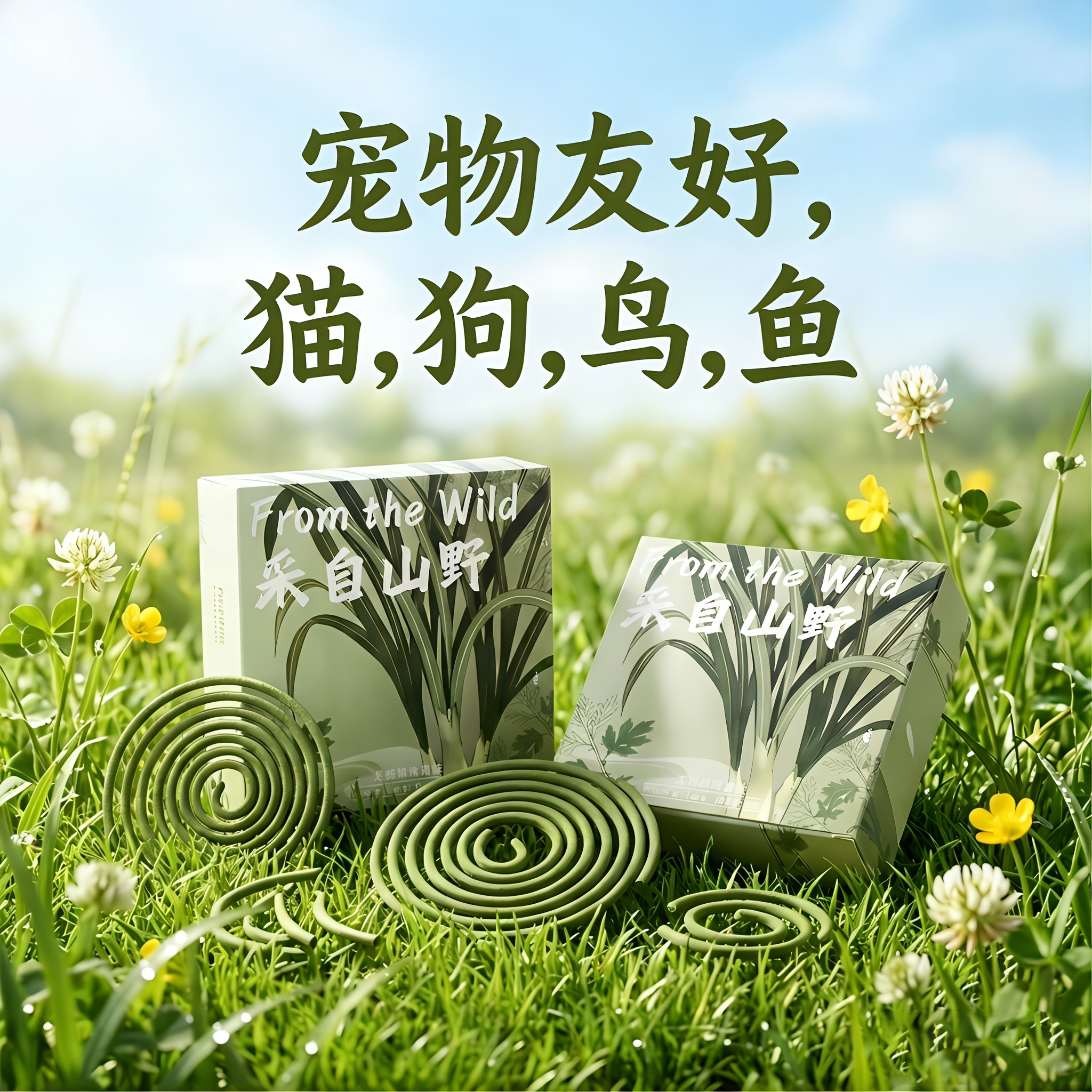 盘香蚊香片家用艾草檀香天然香茅草香薰宠物友好长效强力驱蚊香盘