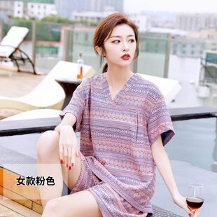 2024新款 足浴汉蒸服 汗蒸服女人棉情侣浴服桑拿服洋气加大码 韩式