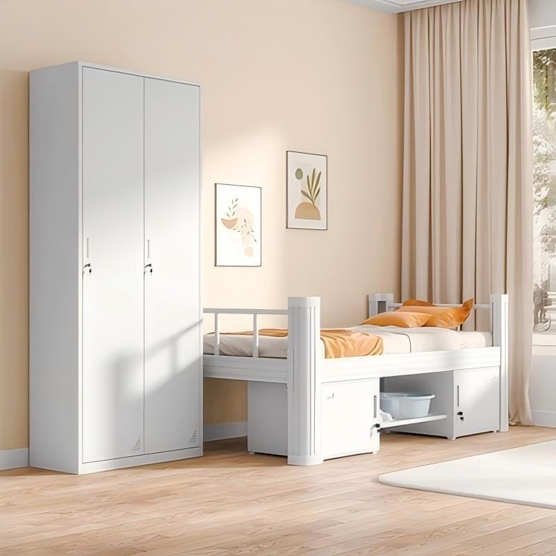 单人床学生员工宿舍出租房单层铁架床钢制1米宽1米2宽单人床