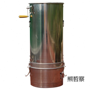 摇蜜机过滤一体 新款 蜜蜂摇糖机小型家用加厚304全不锈钢分体摇蜂