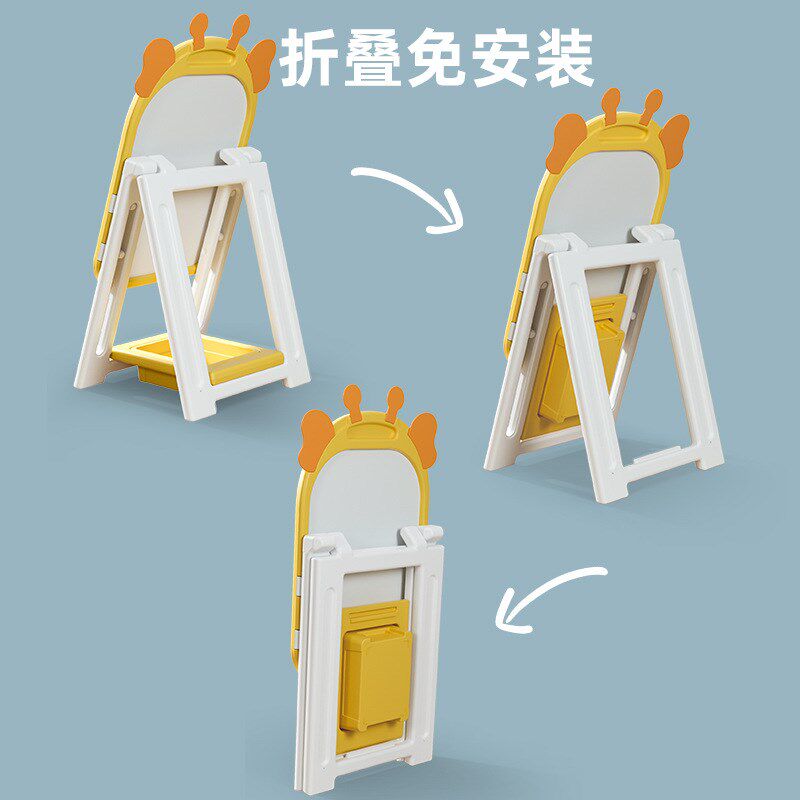 儿童画板可擦磁性涂鸦板宝宝画画白板塑料玩具收纳整理写字小黑板