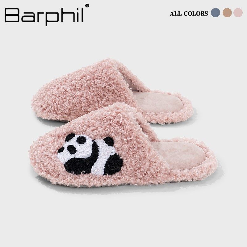 Barphil拖鞋女室内家居2024年新款I高级感防滑法式包头棉拖鞋家用