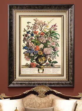 0189 莫里斯《幸福树》美式乡村欧式现代装饰画客厅有框画玄关画