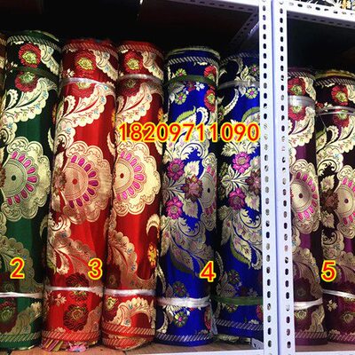 藏式布料 藏式氆氇布料 藏式氆氇民族风面料 宽幅70