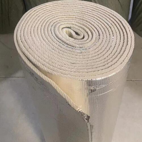 米白色铝板隔热棉自带背胶橡塑板隔热棉耐高温防火自粘全车阳光房