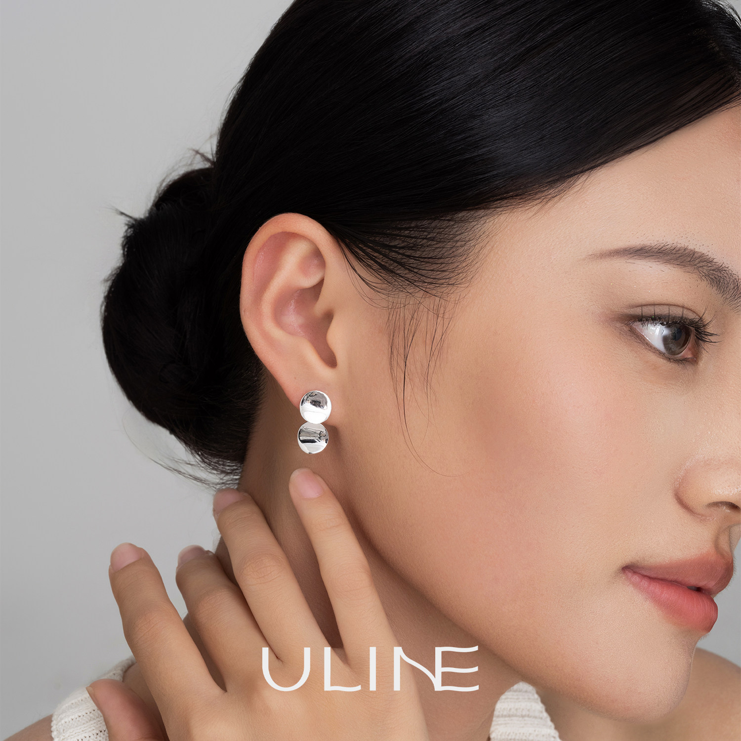 ULINE通体999纯银耳钉足银耳饰养耳洞耳环轻奢高级感防过敏耳坠女,饰品/流行首饰/时尚饰品新,耳钉,淘宝优惠券,粉丝福利购,淘宝优惠卷
