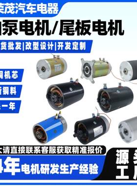 定制油泵电机2200w液压直流电机12V/24V/48V尾板电机48vmotor