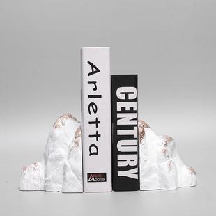 新中式后现代家居软装饰品创意客厅书房办公室摆件样板房书靠摆设