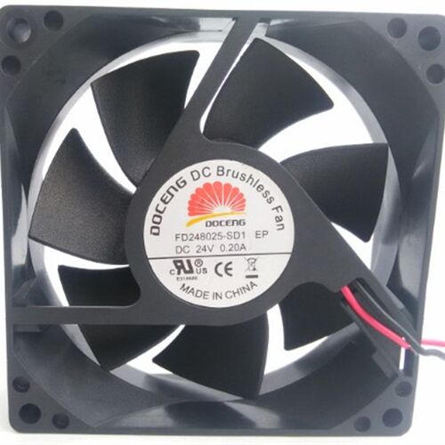 DOCENG 8CM/厘米 8025 FD248025-SD1-EP DC24V 0.20A 2线散热风扇
