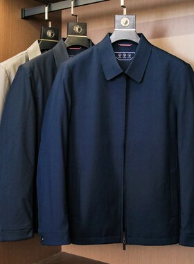 高端质感!商务绅士翻领行政夹克夹棉加厚保暖冬季长袖男外套G517
