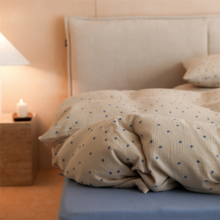 日式 少女田园风全棉绉布纱四件套柔软纱布复古森系小碎花床上用品