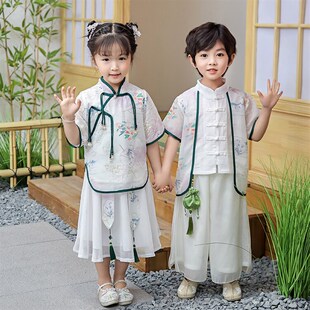 六一儿 童节演出服幼儿园园服汉服中国风表演服装夏季小学生班服