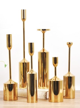 样板房装饰金属客厅摆件软装饰品不锈钢工艺品创意U饰品六件套摆