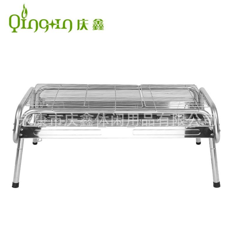不锈钢烧烤架折叠 户外烧烤炉 木炭烧烤炉 大号烧烤炉子 独立碳槽