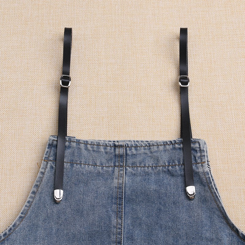 背带裤上的带子细条两根1厘米超纤皮青少年时尚百搭吊带裙的肩带